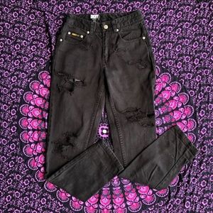 Distressed Mom Jeans